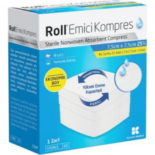 Roll Emici Kompres 7,5*7,5Cm 25 Li