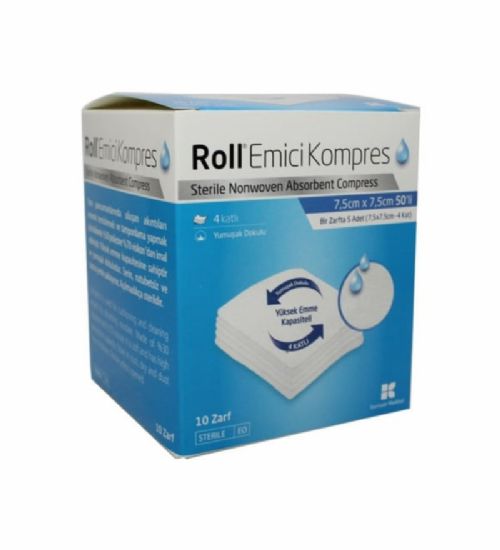 Roll Emici Kompres 7,5*7,5Cm 50 Li